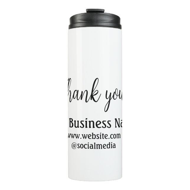 Bouteilles Isothermes Simple merci d'ajouter des détails de nom d'entrep (Devant)