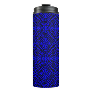 Bouteilles Isothermes Simple Scribble Carreaux miroir Bleu