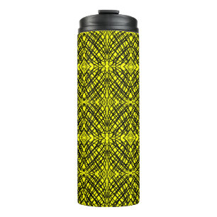 Bouteilles Isothermes Simple Scribble Carreaux miroir Jaune