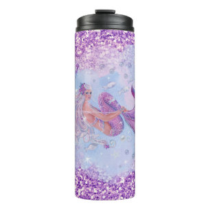 Bouteilles Isothermes Sirène avec fleurs de Renee Lavoie