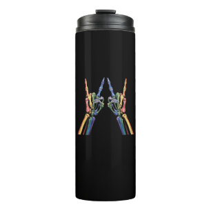Bouteilles Isothermes Skeleton Rock Main LGBTQ Cool Rainbow Flag Gay