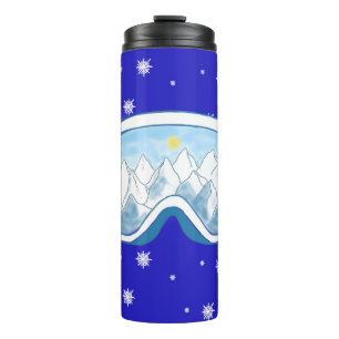 Bouteilles Isothermes Ski Goggers Snowflake Dance