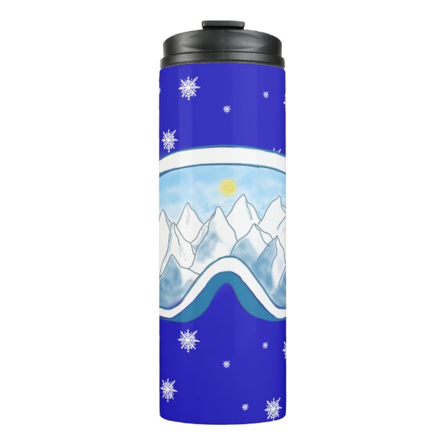 Bouteilles Isothermes Ski Goggers Snowflake Dance (Devant)
