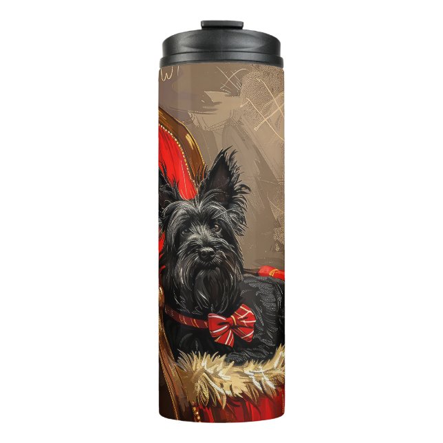 Bouteilles Isothermes Skye Terrier Chien Festif de Noël (Devant)