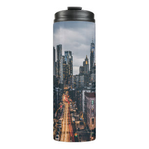BOUTEILLES ISOTHERMES SKYLINE VILLE VUE SUR LE PONT DE MANHATTAN