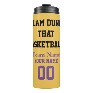 Bouteilles Isothermes Slam Dunk Nom De Basketball