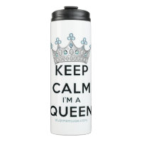 SlipperyJoe's Keep Calm Queen couronne joyaux a