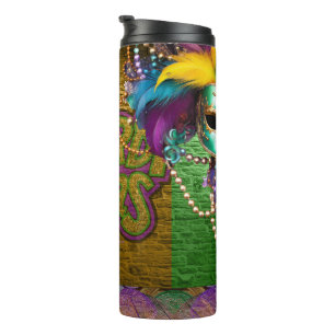 Bouteilles Isothermes SlipperyJoe's Mardi Gras Colliers de perles doublo