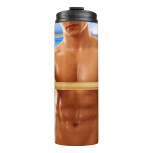 Bouteilles Isothermes SlipperyJoe's musculaire cheminée poitrine 6 pack