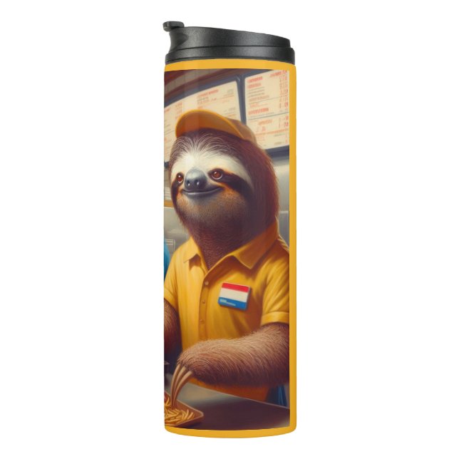 Bouteilles Isothermes Sloth Fast Food Worker (Tourné sur la droite)