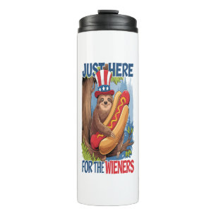 Bouteilles Isothermes Sloth Hot Dog 4 juillet BBQ