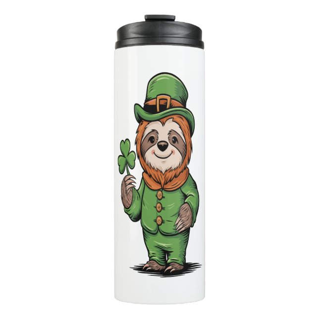 Bouteilles Isothermes Sloth St Patrick's Day Irish Lucky (Devant)