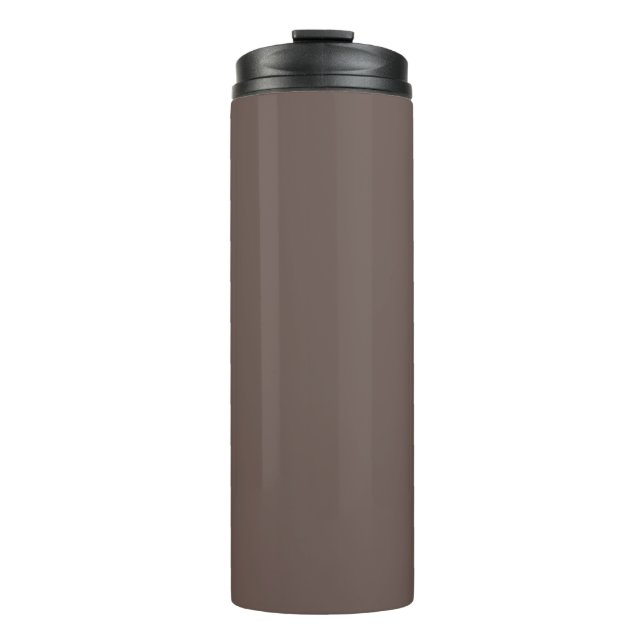 Bouteilles Isothermes Smokey Coffee Quartz Neutre Brown Couleur solide (Devant)