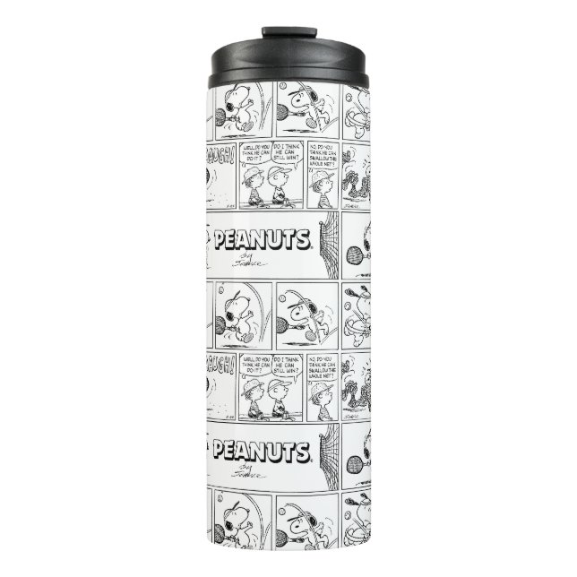 Bouteilles Isothermes Snoopy Joue Au Tennis (Devant)