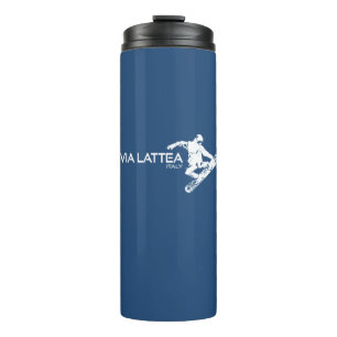 Bouteilles Isothermes Snowboardeur Via Lattea