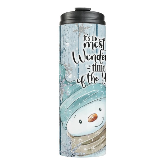 Bouteilles Isothermes Snowman Christmas Personnaliser (Devant)