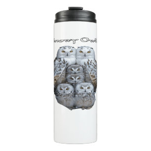 Bouteilles Isothermes Snowy Owen Leak Proof Thermal Tumbler