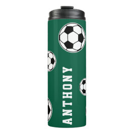 Bouteilles Isothermes Soccer Green Personalised Kids Back to School