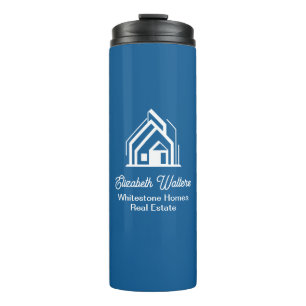 Bouteilles Isothermes Société immobilière bleue Realtor personnalisé