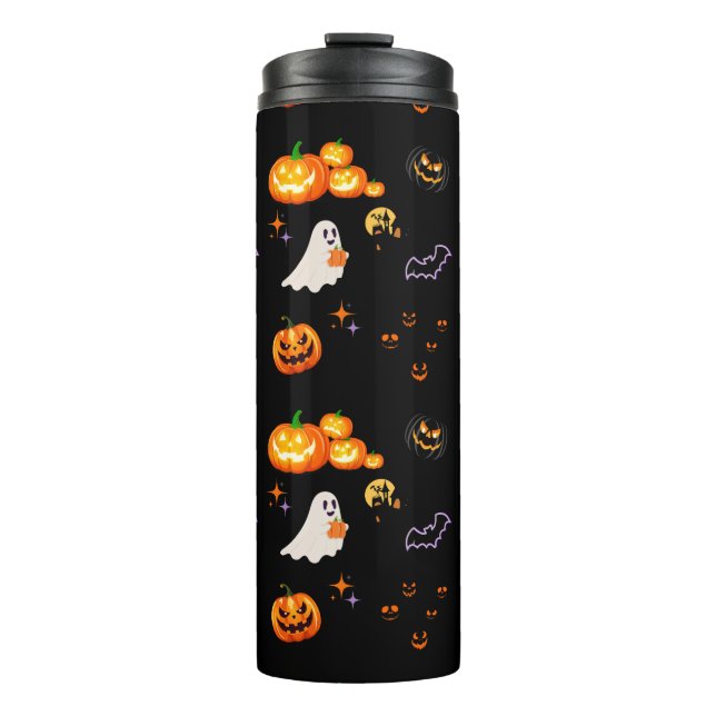 Bouteilles Isothermes Soirée d'Halloween Citrouille Ghost Witch (Devant)