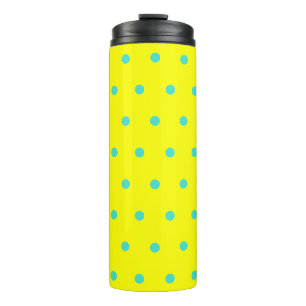 Bouteilles Isothermes Soleil Jaune Turquoise Bleu Pois