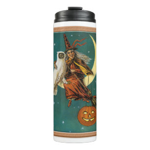 Bouteilles Isothermes Sorcier et hibou nostalgiques joyeux Halloween
