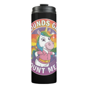 Bouteilles Isothermes Sounds Gay Count Me In Unicorn Rainbow LGBTQ