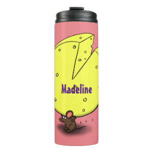 Bouteilles Isothermes Souris mignonne avec dessin animé au fromage