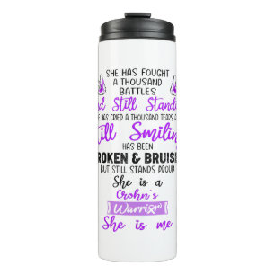 Bouteilles Isothermes Soutenez les dons de guerriers de Crohn