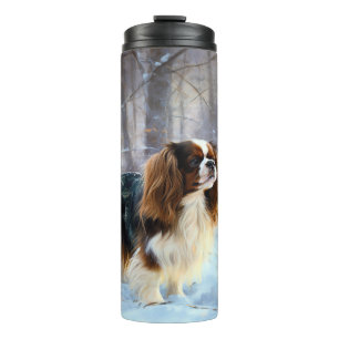 Bouteilles Isothermes Spaniel Toy Anglais Noël Qu'il neige