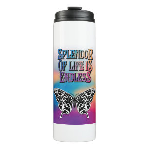 Bouteilles Isothermes Splendeur de vie avec papillon
