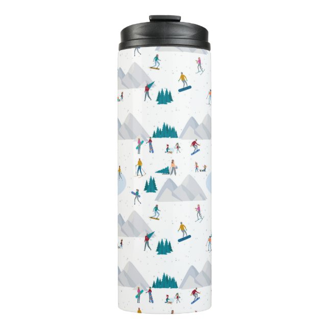 Bouteilles Isothermes Sports d'hiver Vacances Motif (Devant)