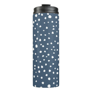 Bouteilles Isothermes Spots Dalmatiens Bleus Marine, Points Dalmatiens, 