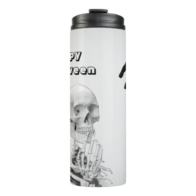 Bouteilles Isothermes Squelette à main Halloween Tumbler thermique (Devant)