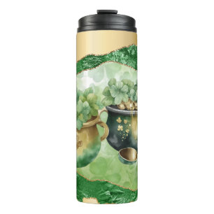 Bouteilles Isothermes St. Patrick's Day Pots of Gold Irish Clovers