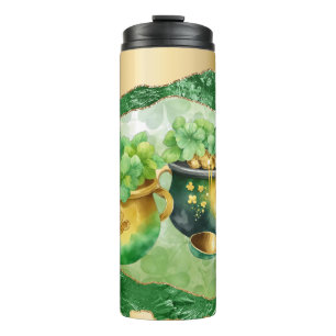 Bouteilles Isothermes St. Patrick's Day Pots of Gold Irish Clovers