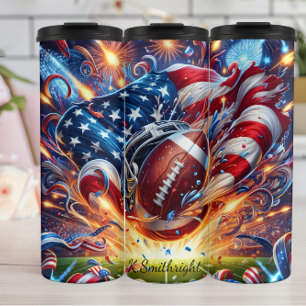 Bouteilles Isothermes Stade de football patriotique feu d'artifice