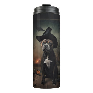 Bouteilles Isothermes Staffordshire Terrier Citrouilles Halloween effray