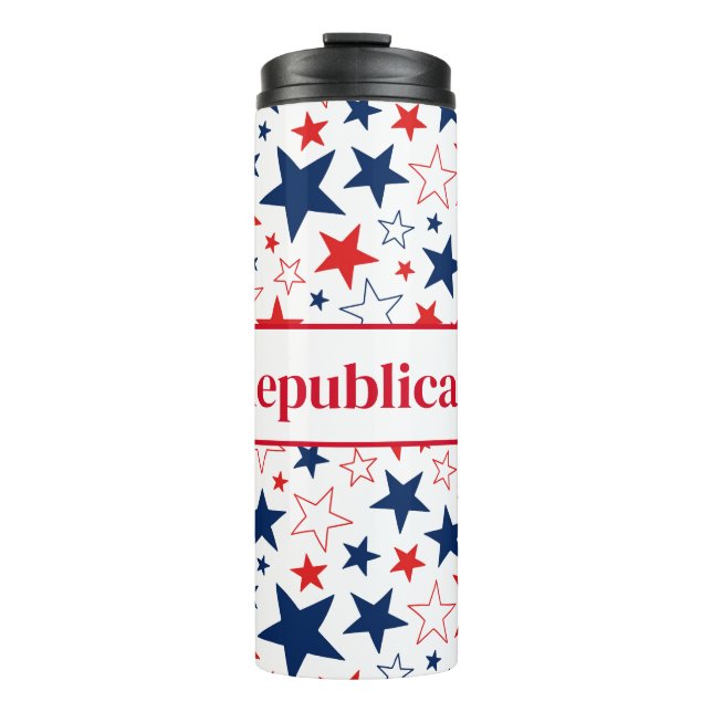 Bouteilles Isothermes Stars Patriotiques Thermal Tumbler Républicains (Devant)
