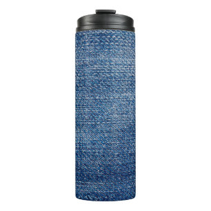 Bouteilles Isothermes Structure en denim tissu Jeans bleu