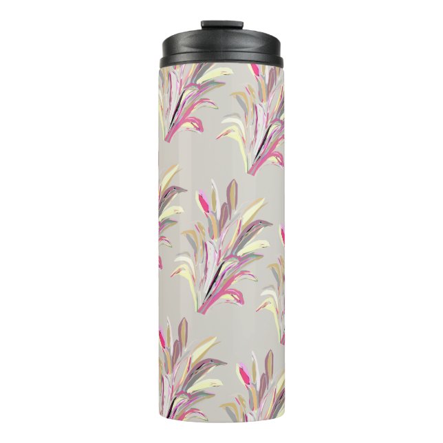 Bouteilles Isothermes Style d'art vectoriel Plante tropical Abstrait (Devant)