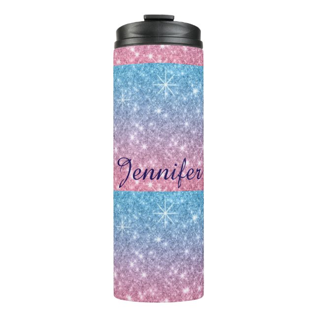 BOUTEILLES ISOTHERMES STYLE DE PARTIES SCINTILLANT PERSONNALISÉ TUMBLER (Devant)