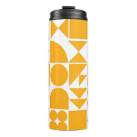 Style Jaune moderne Motif de formes géométriques