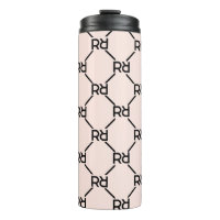 Stylish rose moderne Girly Monogramme Initial Luxe