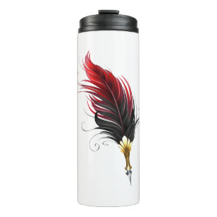 Bouteilles Isothermes Stylo rouge en plumes avec nib or