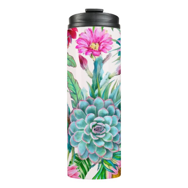 Bouteilles Isothermes Succulent jardin tropical (Devant)