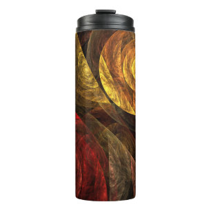 Bouteilles Isothermes Sun Flower Floral Moderne Art Motif Abstrait