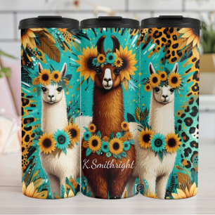 Bouteilles Isothermes Sunflower Llama Trio Motif dynamique