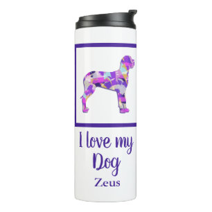 Bouteilles Isothermes Super Dane Chien mignon Animal de compagnie Silhou