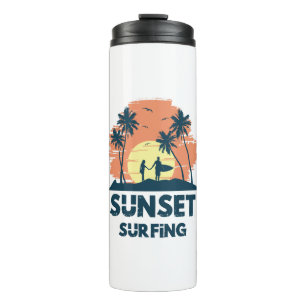 Bouteilles Isothermes Surf - Surf au coucher du soleil 
